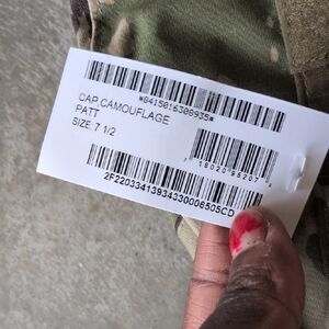 Camouflage Cap Size 7 1/2